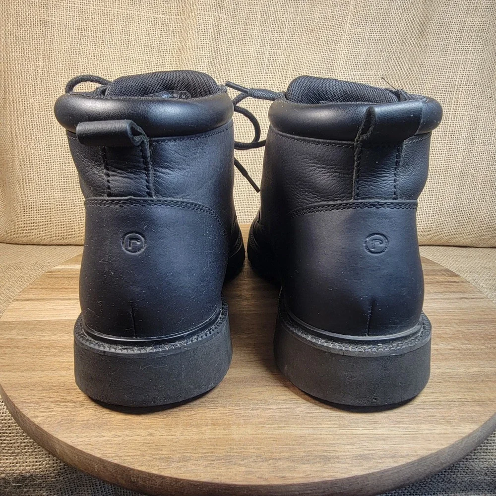 Rockport Hydro Shield Waterproof Chukka Boots Black Leather Lug Sole Men's 8.5 M